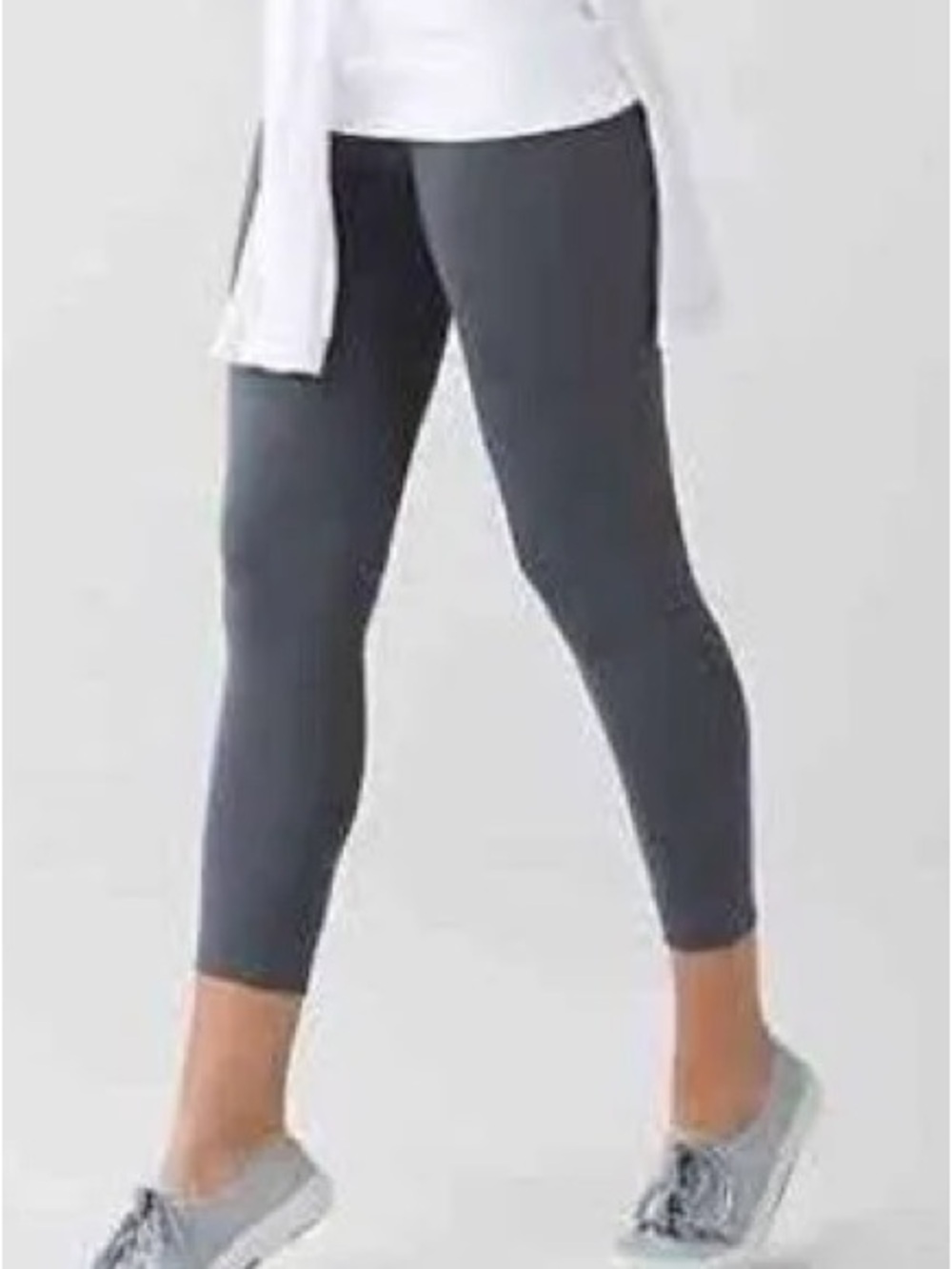 Lululemon NWT Dark Gray Zone In Crop Compression Seamless Yoga Cropped Leggings